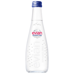 Evian Woda Mineralna Gazowana Szkło 330 ml