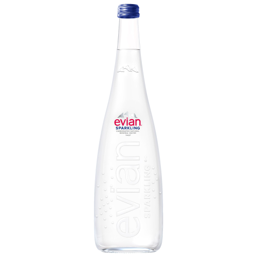 Evian Naturalna Woda Mineralna Gazowana Szkło 750Ml