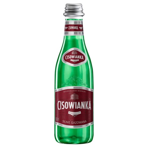 Cisowianka Woda mineralna silnie gazowana niskosodowa 300 ml 4a9a8f5e7508f24cc281b993bd954776