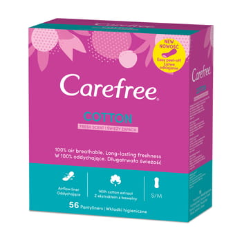 Wkładki higieniczne Carefree Cotton Fresh Scent 56szt. 33.jpg