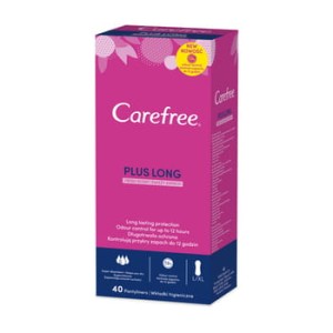 Wkładki higieniczne Carefree Plus Long Fresh Scent 40szt.