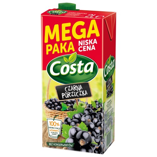 Costa Czarna Porzeczka Napój Karton 2 L