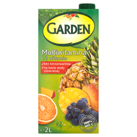 Garden Multiwitamina 12 witamin Napój 2 l 03da019250dbf775621331d40fee66b1