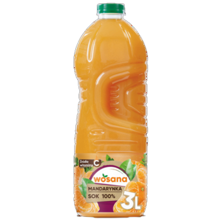 Wosana Sok Mandarynkowy 100% 3 l Wosana Sok Mandarynkowy 100% 3L