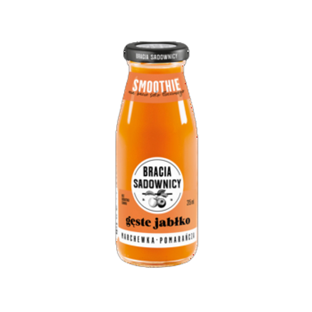 Bracia Sadownicy Smoothie Jabłko - marchew - pomarańcza 215 ml Bracia Sadownicy Smoothie Jabłko - marchew - pomarańcza 215 ml
