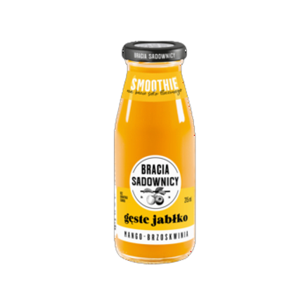 Bracia Sadownicy Smoothie Jabłko - brzoskwinia - mango 215 ml Bracia Sadownicy Smoothie Jabłko - brzoskwinia - mango 215 ml