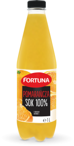 Fortuna Sok 100% pomarańcza 1 l PET