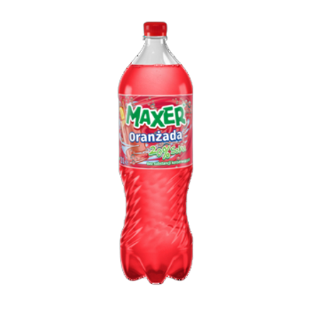Maxer Oranżada Czerwona 2 l Gazowany Zawierający 20% Soku Maxer Oranżada Czerwona 2L Gazowany Zawierający 20% Soku