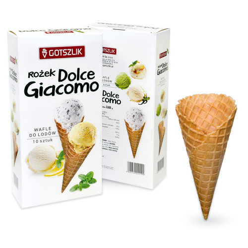 Gotszlik Rożek waflowy Dolce Giacomo 110 g 2043bea7ca05c158997b23a4f1c01f3e