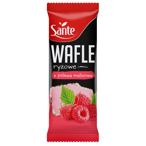 Sante Wafle Ryżowe z Polewą Malinową 66 g 99632b52ae06289de464054831678da4