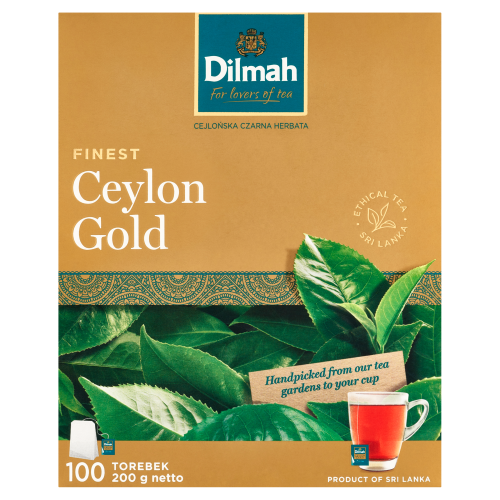 Dilmah Ceylon Gold Herbata czarna klasyczna 200 g 100 torebek