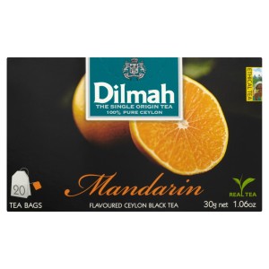 Dilmah Cejlońska czarna herbata z aromatem mandarynki 30 g 20 torebek