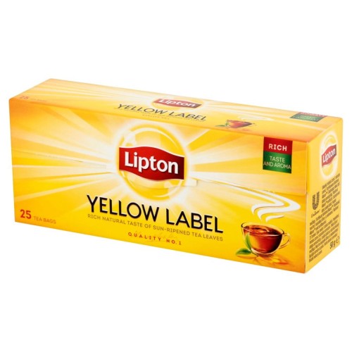 Lipton Yellow Label Herbata czarna 50 g 25 torebek 8d9749e0bb7e1cdf81efa88223f9bfb1
