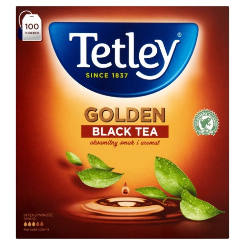 Tetley Golden Herbata czarna 200 g 100 torebek 6c3868008c486239fce2a724f4ea0448