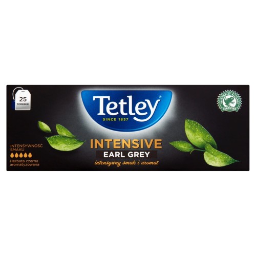 Tetley Intensive Earl Grey Herbata czarna aromatyzowana 50 g 25 torebek 6fbd32cf4db573999a5131f32965ccd0