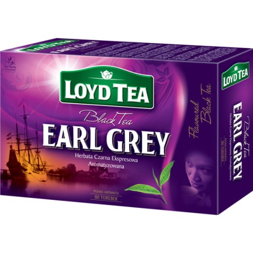 Loyd Earl Grey Herbata czarna ekspresowa aromatyzowana 120 g 80 torebek 9214f7dabd2207c7ca42feb0ecead269