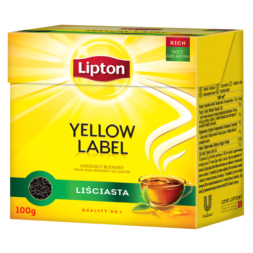 Lipton Yellow Label Herbata czarna liściasta 100 g cd1ca3f76a1b530d3d07df19f87cdcfe