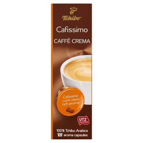 Tchibo Cafissimo Caffe Crema Rich Aroma Kawa mielona w kapsułkach 10 sztuk 76 g bccbb84602a2c14f3deddbd0ad53b5ea