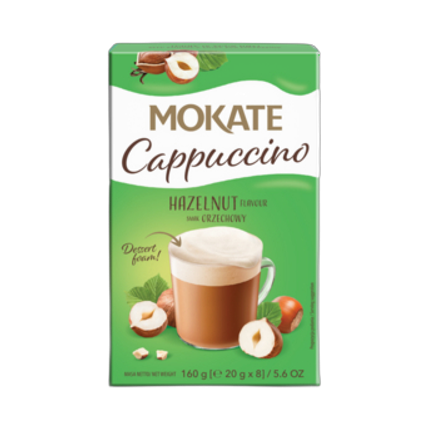 Mokate Cappuccino smak orzechowy 160 g 8 x 20 g Mokate Cappuccino smak orzechowy 160 g 8 x 20 g