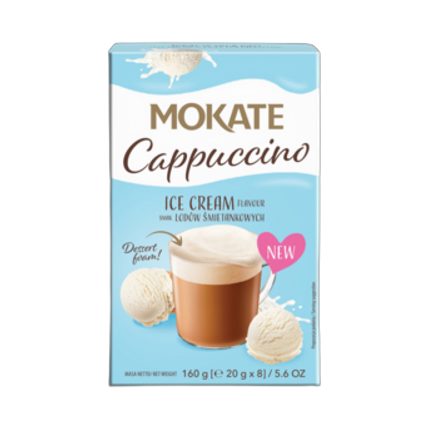 Mokate Cappuccino Śmietankowe 8 x 20 g Mokate Cappuccino Śmietankowe 8 x 20 g