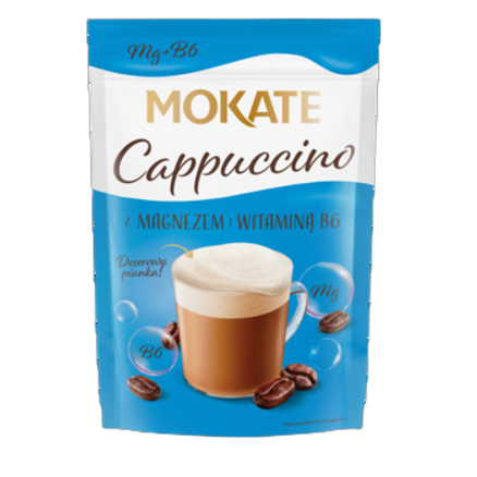 Mokate Caffetteria Cappuccino z magnezem 110 g Mokate Caffetteria Cappuccino z magnezem 110 g