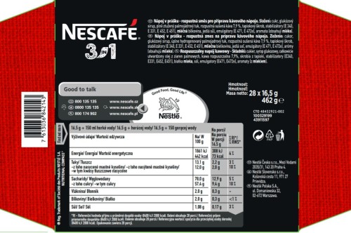 Nescafé 3In1 Classic Rozpuszczalny Napój Kawowy 28 X 16.5G