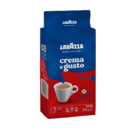 Lavazza Crema E Gusto Classico Mieszanka mielonej kawy palonej 250 g Lavazza Crema E Gusto Classico Mieszanka mielonej kawy palonej 250 g