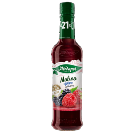 Herbapol Owocowa Spiżarnia Malina z jeżyną Syrop owocowy 420 ml Herbapol Owocowa Spiżarnia Malina z jeżyną Syrop owocowy 420 ml