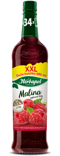 Herbapol Syrop owocowy malina 680 ml Herbapol Syrop owocowy malina 680 ml