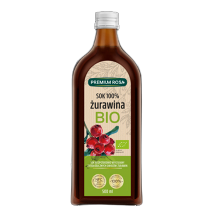 Premium Rosa Żurawina sok 100% BIO B/C 500 ml Premium Rosa Żurawina sok 100% BIO B/C 500 ml
