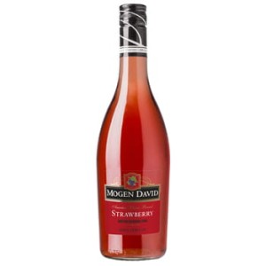 'Wino Mogen David Strawberry różowe, półsłodkie 750 ml