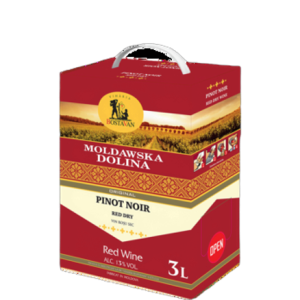 'Wino gronowe czerwone wytrawne Moldawska Dolina 3 l