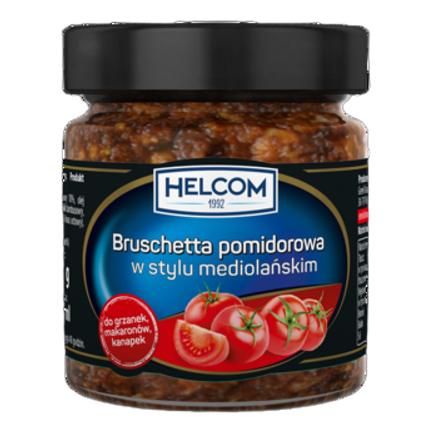 Bruschetta Pomidorowa Mediolańska 225 ml Helcom Bruschetta Pomidorowa Mediolańska 225 Ml Helcom