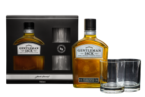 'Jack Daniel's Gentleman Jack 40% 0,7 l ze szklankami