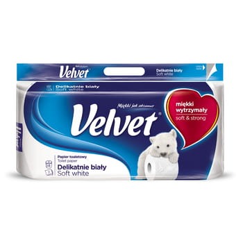 Papier toaletowy Velvet delikatnie biały 8 szt. VELVET_Papier_toaletowy_Velvet_Delikatnie_Bialy_8_rolek_3_warstwy_45751260_0_350_350.jpg