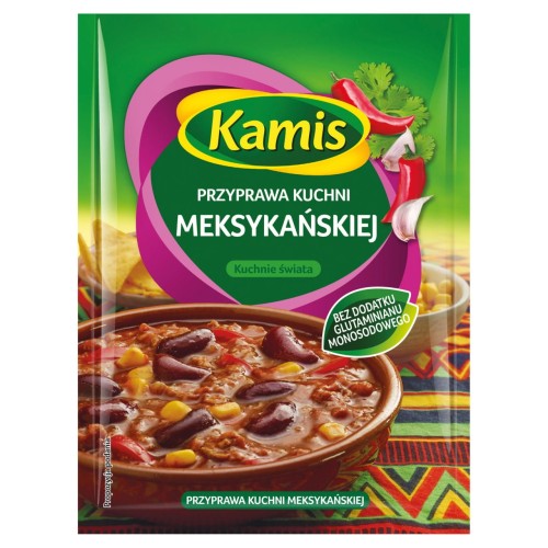 Kamis Kuchnie świata Przyprawa kuchni meksykańskiej 25 g 3ee6408ab4edfa36d0bea3110776bdea