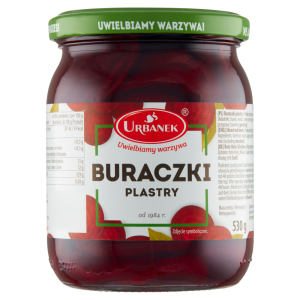 Urbanek Buraczki konserwowe plastry 530 g