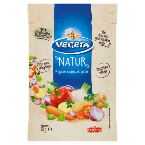 Vegeta Natur Przyprawa warzywna do potraw 75 g a415e90f074f12ca5b7e8ebe6eedecdb