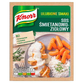 Knorr Ulubione Smaki Sos śmietanowo-ziołowy 29 g 275ca692b07bea38246d64da9ea72289