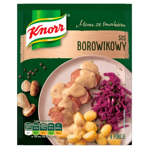 Knorr Menu ze smakiem Sos borowikowy 37 g 978a4e5f8aa040c008ba8b6d89e91e48