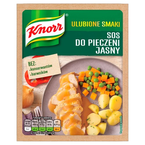 Knorr Domowe Smaki Sos do pieczeni jasny 25 g 9cdec4107be674c04d076686597e1b75