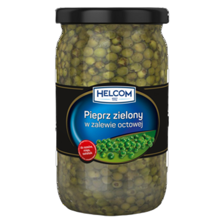 Pieprz Zielony W Zalewie Octowej 720 g Helcom Pieprz Zielony W Zalewie Octowej 720 G Helcom