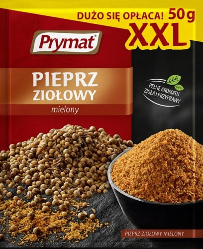 Prymat Pieprz ziołowy mielony XXL 50 g d77398aea2eabd1dba4a201cd07014df