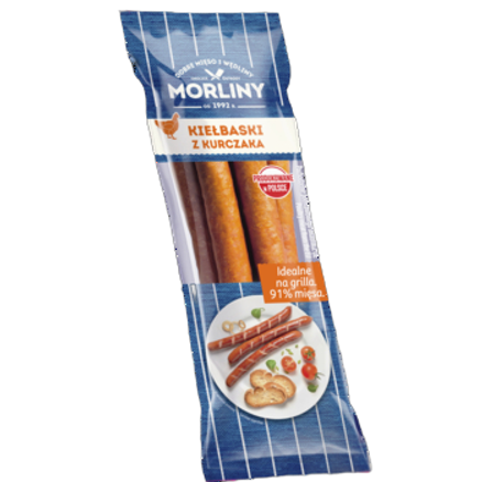 Kiełbaski Z Kurczaka 360 g Morliny Kiełbaski Z Kurczaka 360G Morliny
