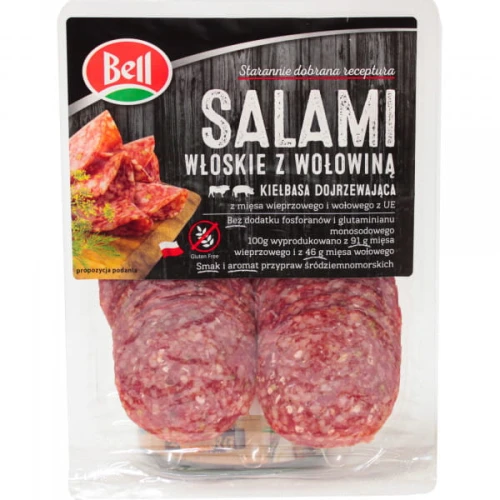 Bell Salami Włoskie z wołowiną 80 g e6f8ed3244aec15309c5b8db2f4d1c2b