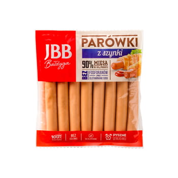 Parówki z szynki ok. 900 g JBB a31e56b8876eca1fd1e19f9f8f15ac82