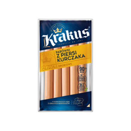Parówki Z Piersi Kurczaka 200 g Krakus Parówki Z Piersi Kurczaka 200G Krakus