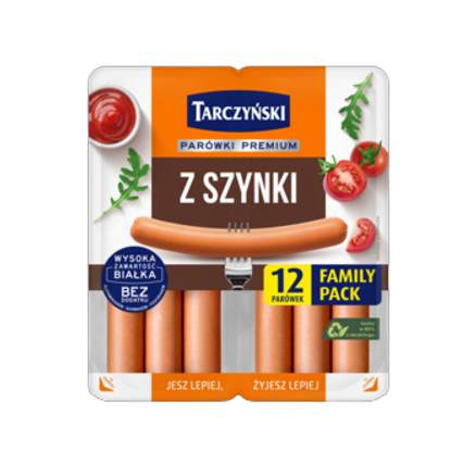 Parówki Z Szynki Family Pack 440 g Tarczyński Parówki Z Szynki Family Pack 440 G Tarczyński