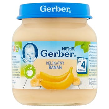 Deserek delikatny banan po 4 miesiącu Gerber 125 g 2.jpg