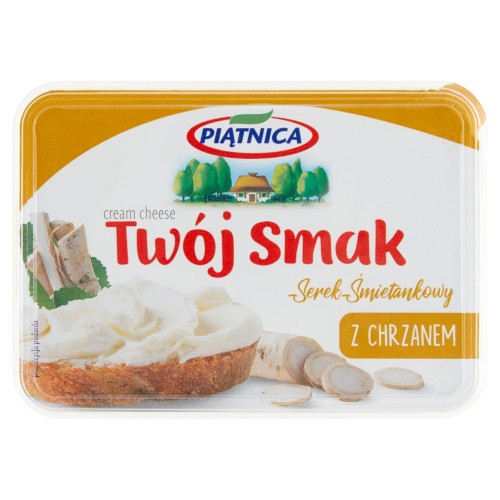 Piątnica Twój Smak Serek śmietankowy z chrzanem 135 g 2605403fb19592e562f111c5f6a6fac6